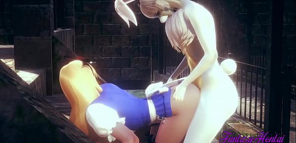 Alice in The Wonderland Hentai 3D - Alice is Fucked by White Rabbit and he cums in her pussy- Animation Japanese Porn Video